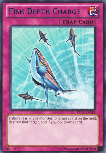 Fish Depth Charge - Blue - DL14-EN018 - Rare - Unlimited Edition
